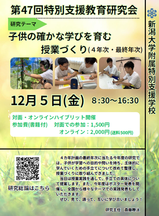 特別支援教育研究会＜2次案内＞